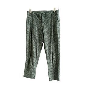 Patagonia Capri Pants Organic Cotton All Wear Stretch Green Diamond Women Size 2